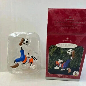 Goofy soccer star vintage keepsake ornaments